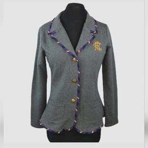 RL BLUE LABEL Gold Crest Gray Blazer